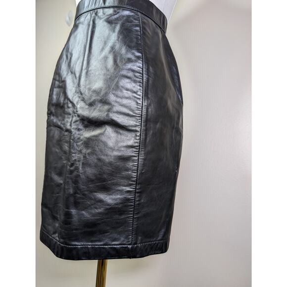 Vintage Wilsons Leather Mini Skirt - Classic Style - Picture 3 of 6
